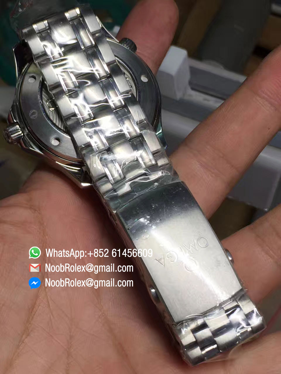 Seamaster 300M Chronometer Steel Case Blue Dial on Steel Bracelet A2824 Black Balance Wheel OMF Edition