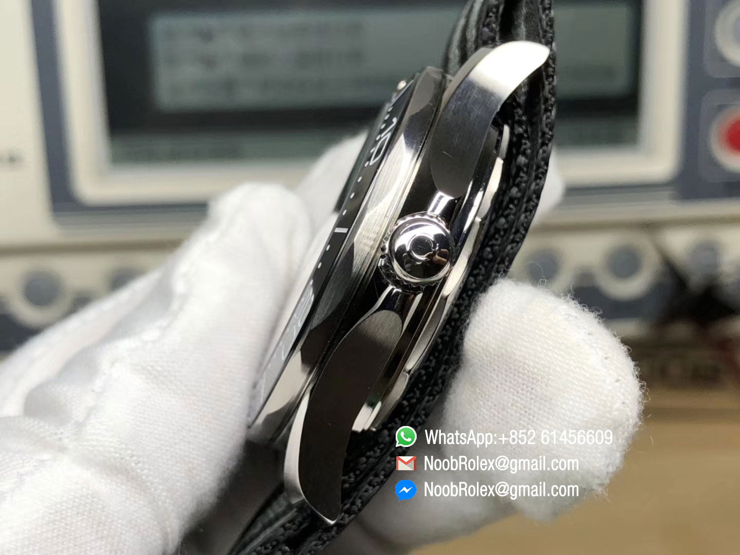 Seamaster Diver 300M CO-AXIAL MASTER CHRONOMETER Black Ceramic Dial on Black & Gray Nato Strap A8800 VSF 2018 Best Edition