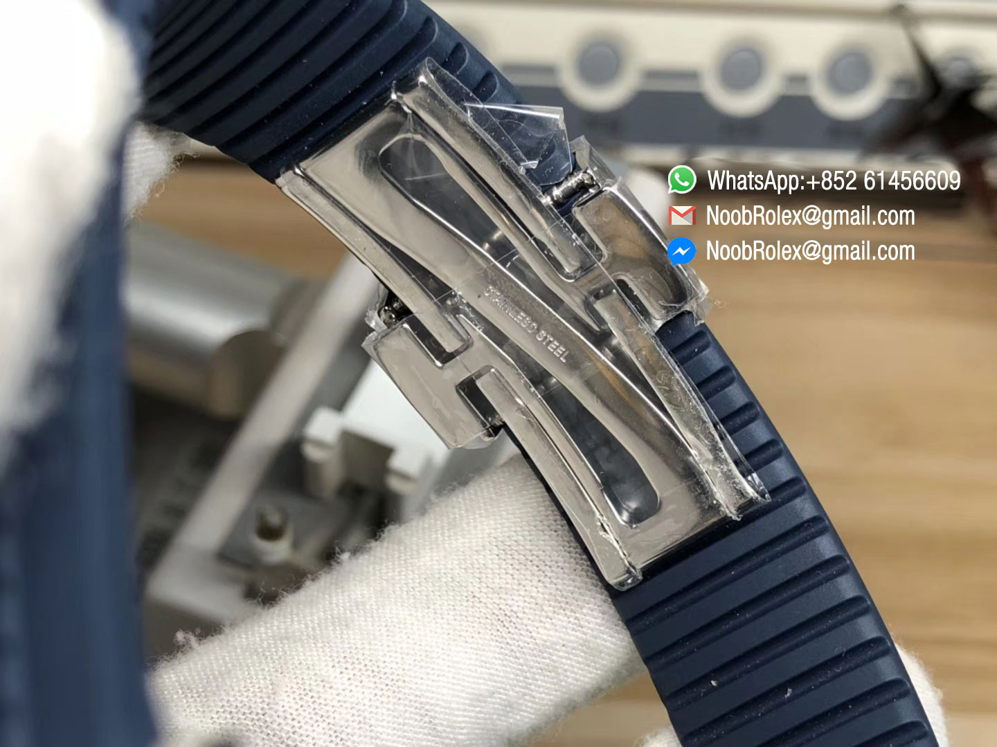 Aquanaut 5167 Stainless Steel Blue Textured Dial on Blue Rubber Strap A324 KMF 1:1 Best Edition