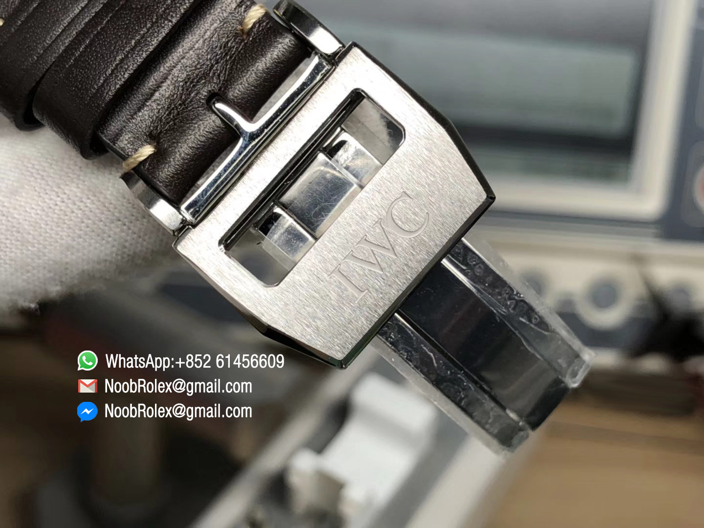 Big Pilot Annual Calendar 150 Years Real Power Reserve Steel Case IW502708 YLF Best Edition Black Dial on Black Leather Strap A52850