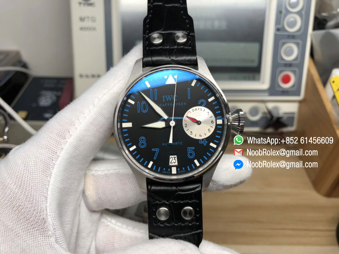 Big Pilot Watch Real Power Reserve IW500431 RUSSIAN NEMOV Limited Edition Black Leather Strap A51111 ZF 2018 1:1 Super Clone Quality