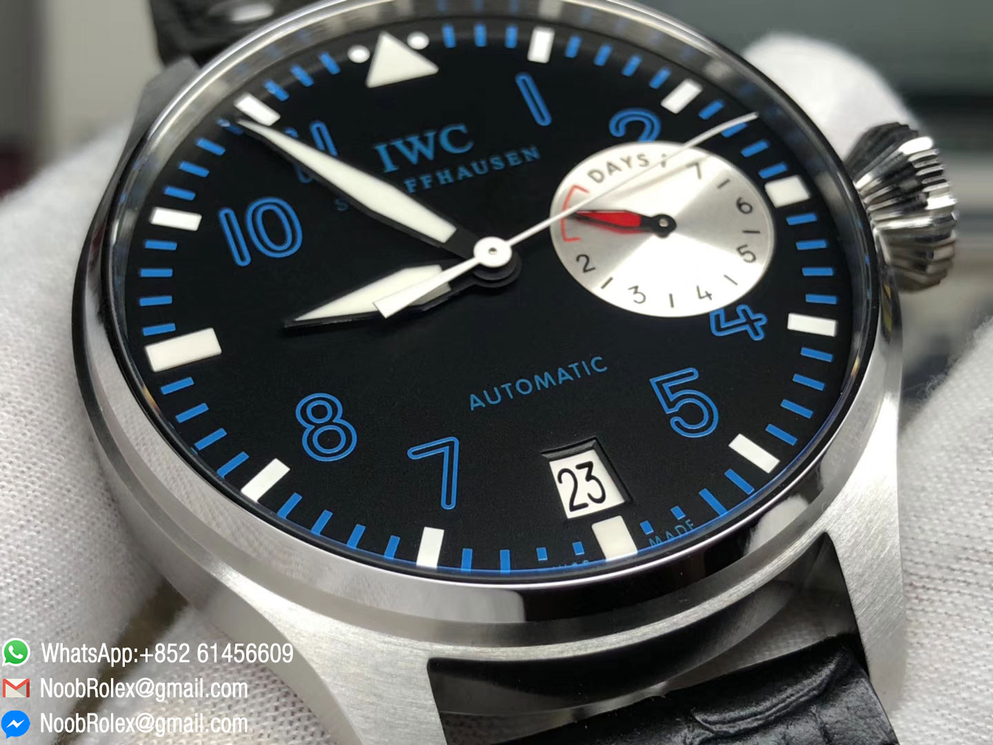 Big Pilot Watch Real Power Reserve IW500431 RUSSIAN NEMOV Limited Edition Black Leather Strap A51111 ZF 2018 1:1 Super Clone Quality