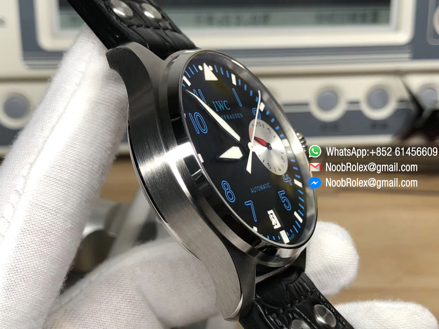 Big Pilot Watch Real Power Reserve IW500431 RUSSIAN NEMOV Limited Edition Black Leather Strap A51111 ZF 2018 1:1 Super Clone Quality