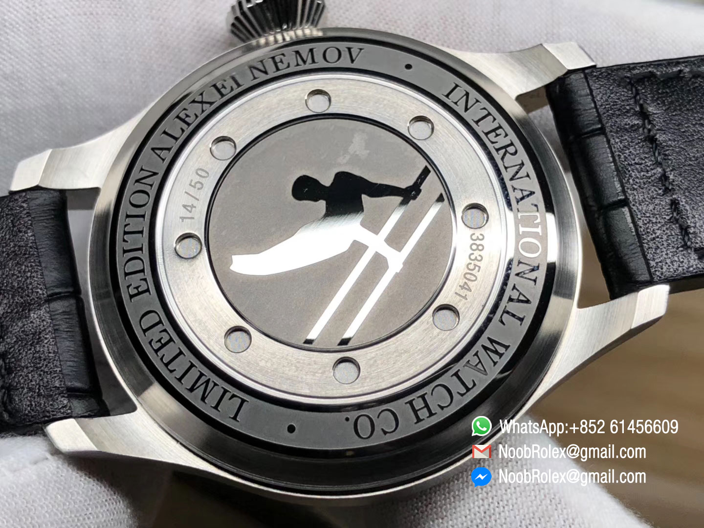 Big Pilot Watch Real Power Reserve IW500431 RUSSIAN NEMOV Limited Edition Black Leather Strap A51111 ZF 2018 1:1 Super Clone Quality