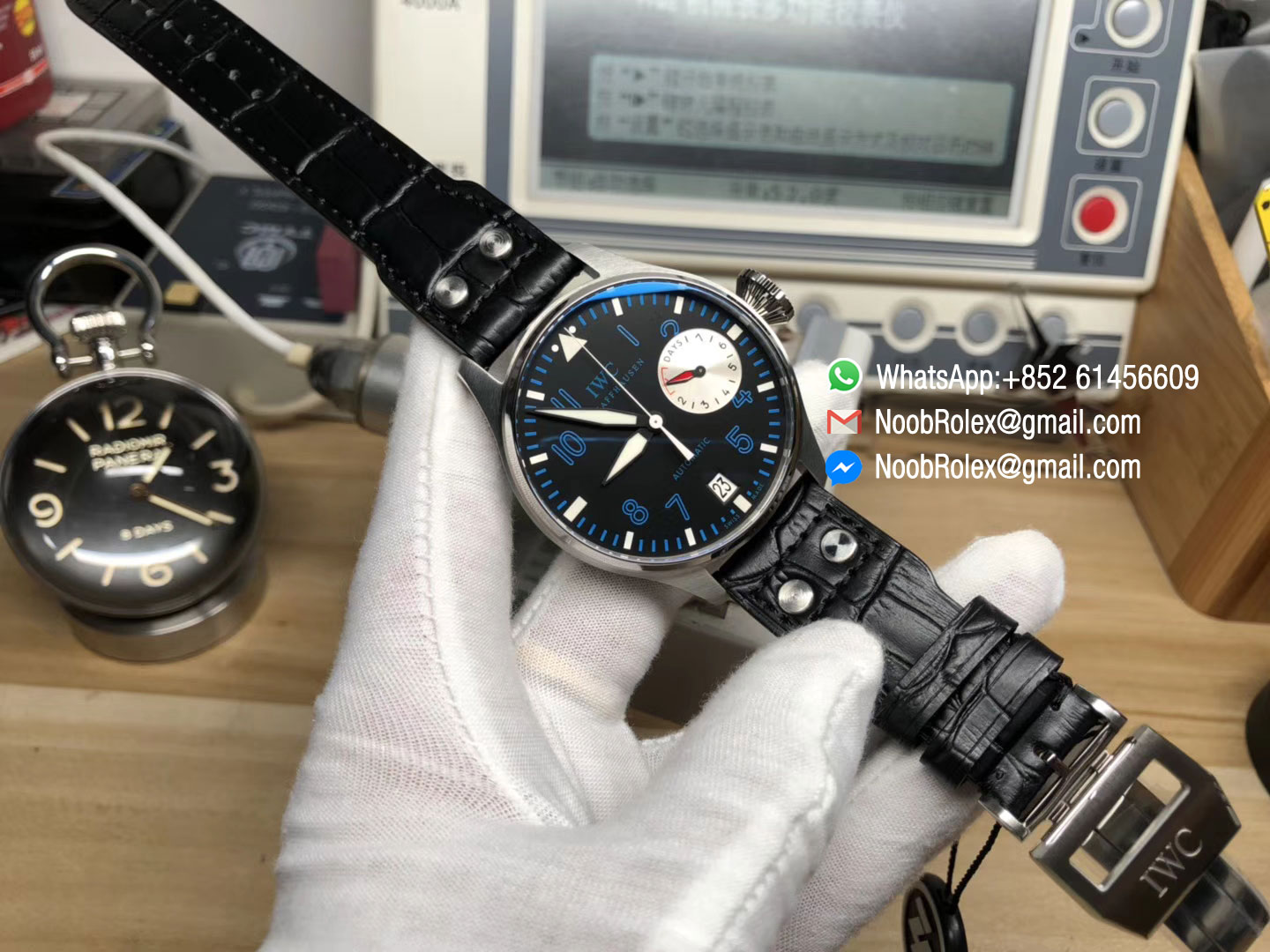 Big Pilot Watch Real Power Reserve IW500431 RUSSIAN NEMOV Limited Edition Black Leather Strap A51111 ZF 2018 1:1 Super Clone Quality