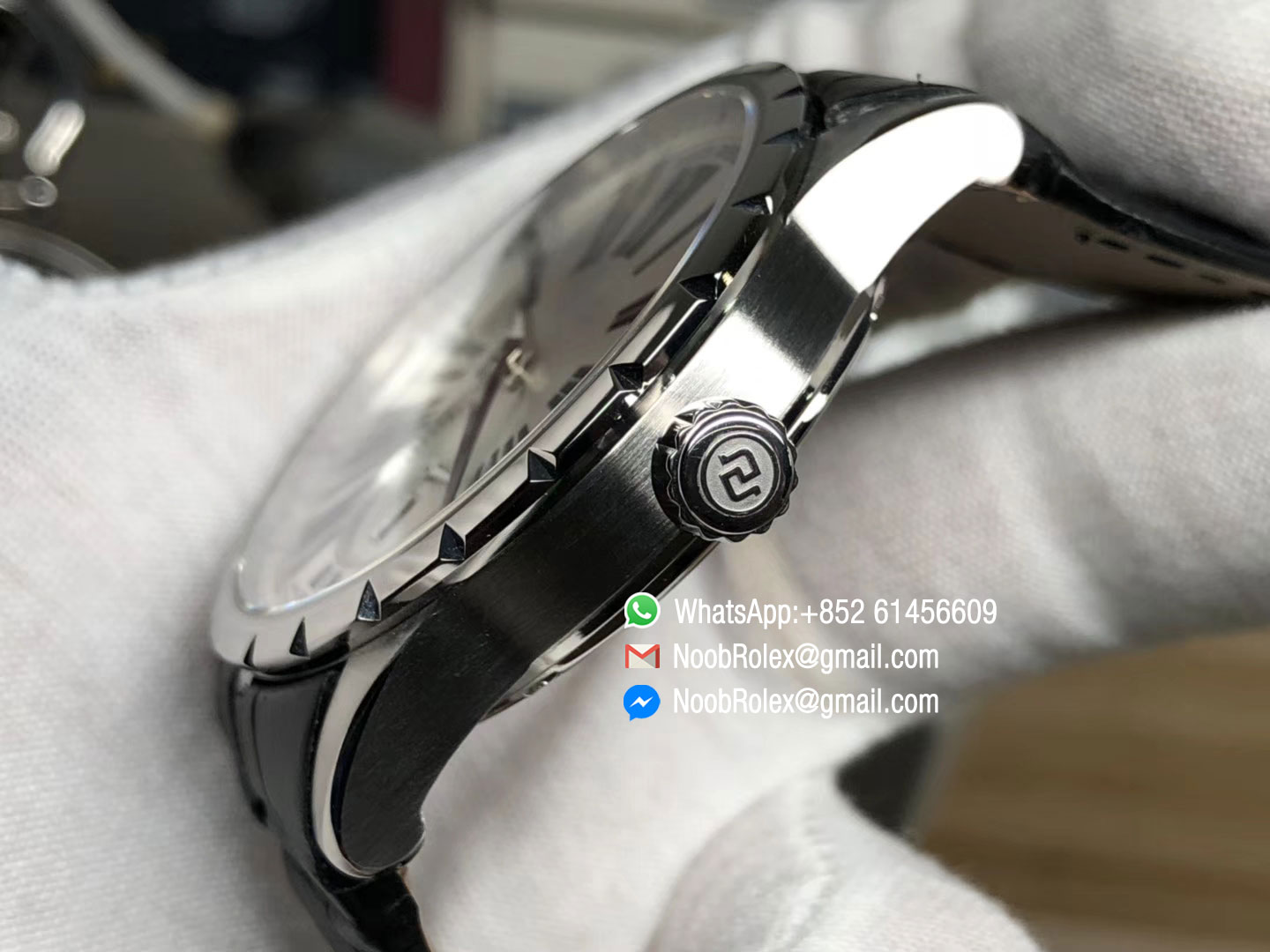 Excalibur 42mm Horloger Genevois Dbex0536 SS Silver Dial on Black Leather Strap A830 RDF Best Edition Top Rep Watch