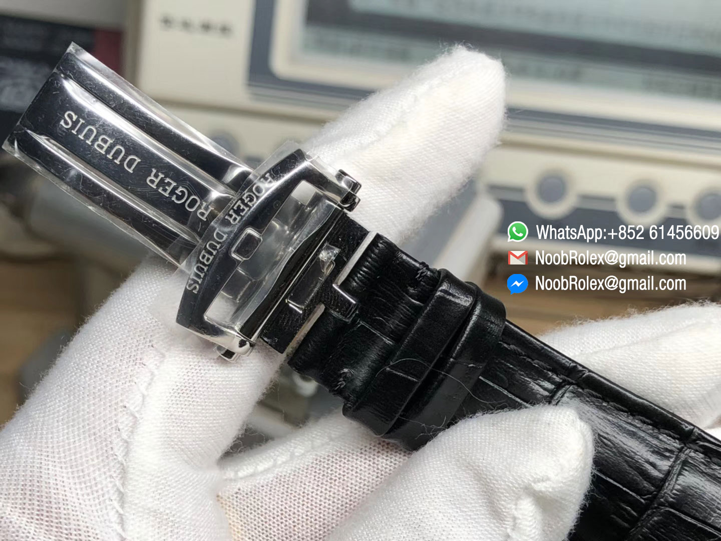 Excalibur 42mm Horloger Genevois Dbex0536 SS Silver Dial on Black Leather Strap A830 RDF Best Edition Top Rep Watch