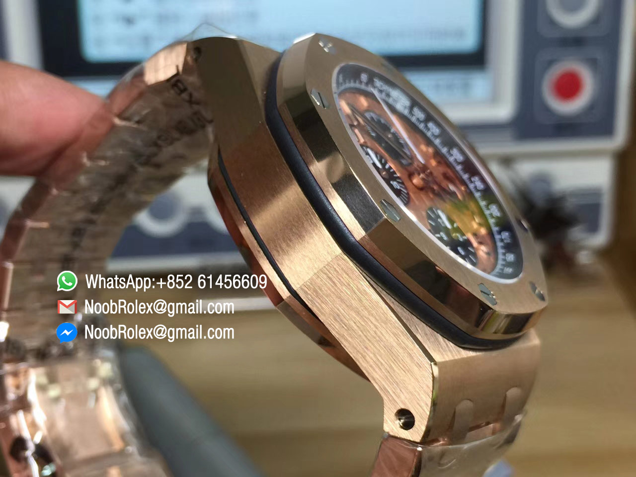 Royal Oak Offshore 2014 Gold Theme Wristwatch 26470OR.OO.1000OR.01 Rose Gold Case & Bracelet A3126 JF 1:1 Best Edition 2018 V2