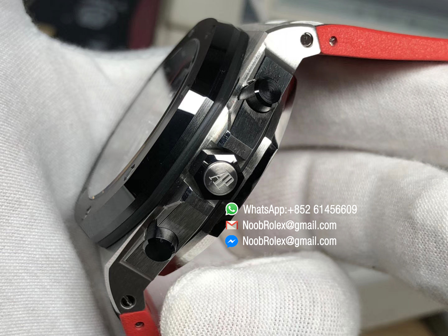 Royal Oak Offshore 26470 "Dark Knight" Two Tone Black/Red Rubber Strap A3126 2018 SIHH JF 1:1 Best Edition