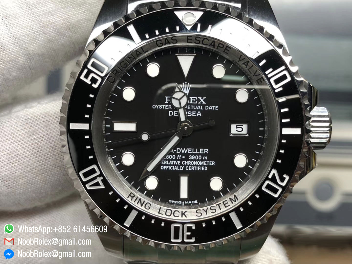 Sea-Dweller 116660 DSSD Black Dial 904L Steel Case and Bracelet SH3135 ARF 2018 1:1 Best Edition