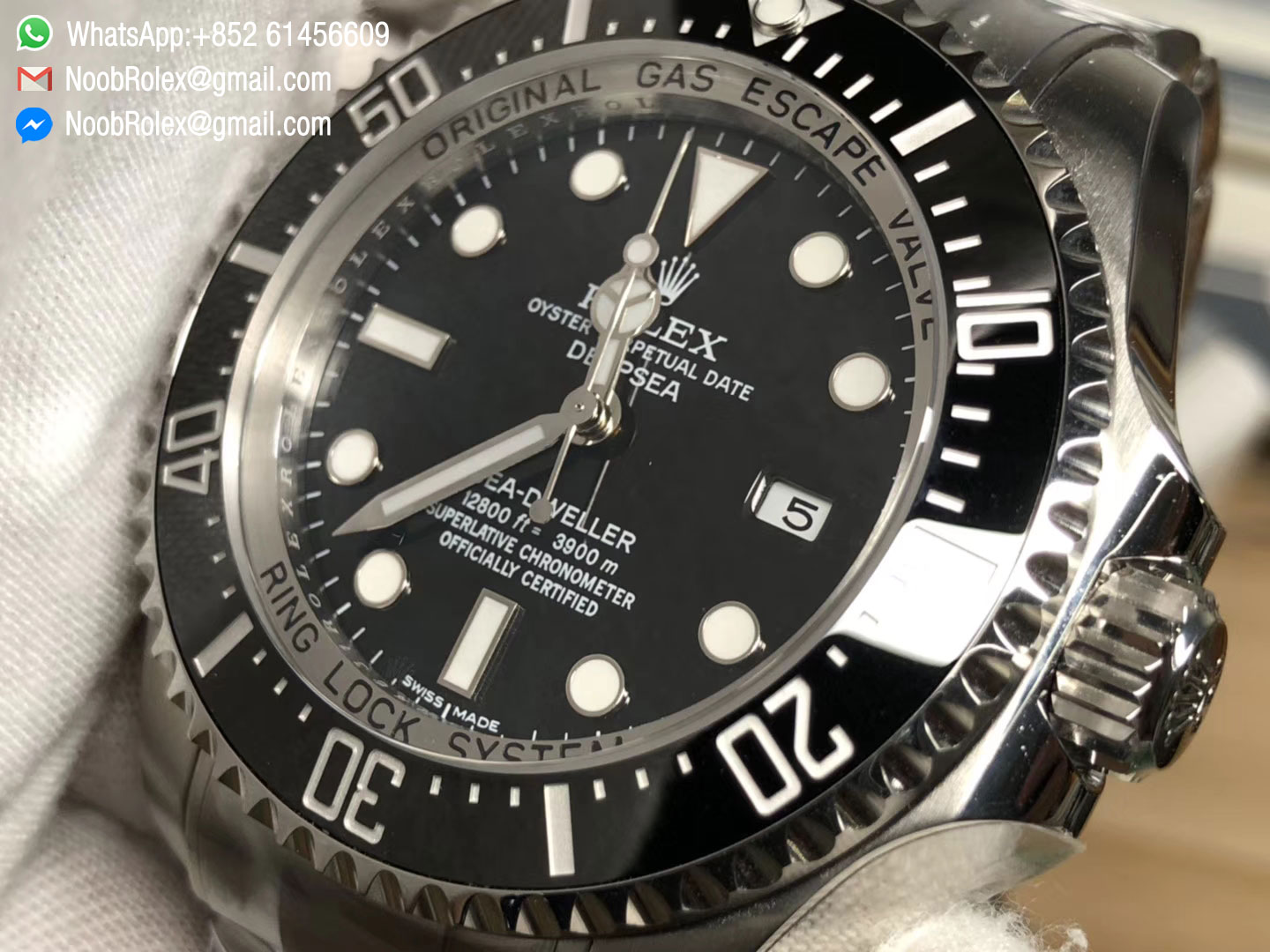 Sea-Dweller 116660 DSSD Black Dial 904L Steel Case and Bracelet SH3135 ARF 2018 1:1 Best Edition