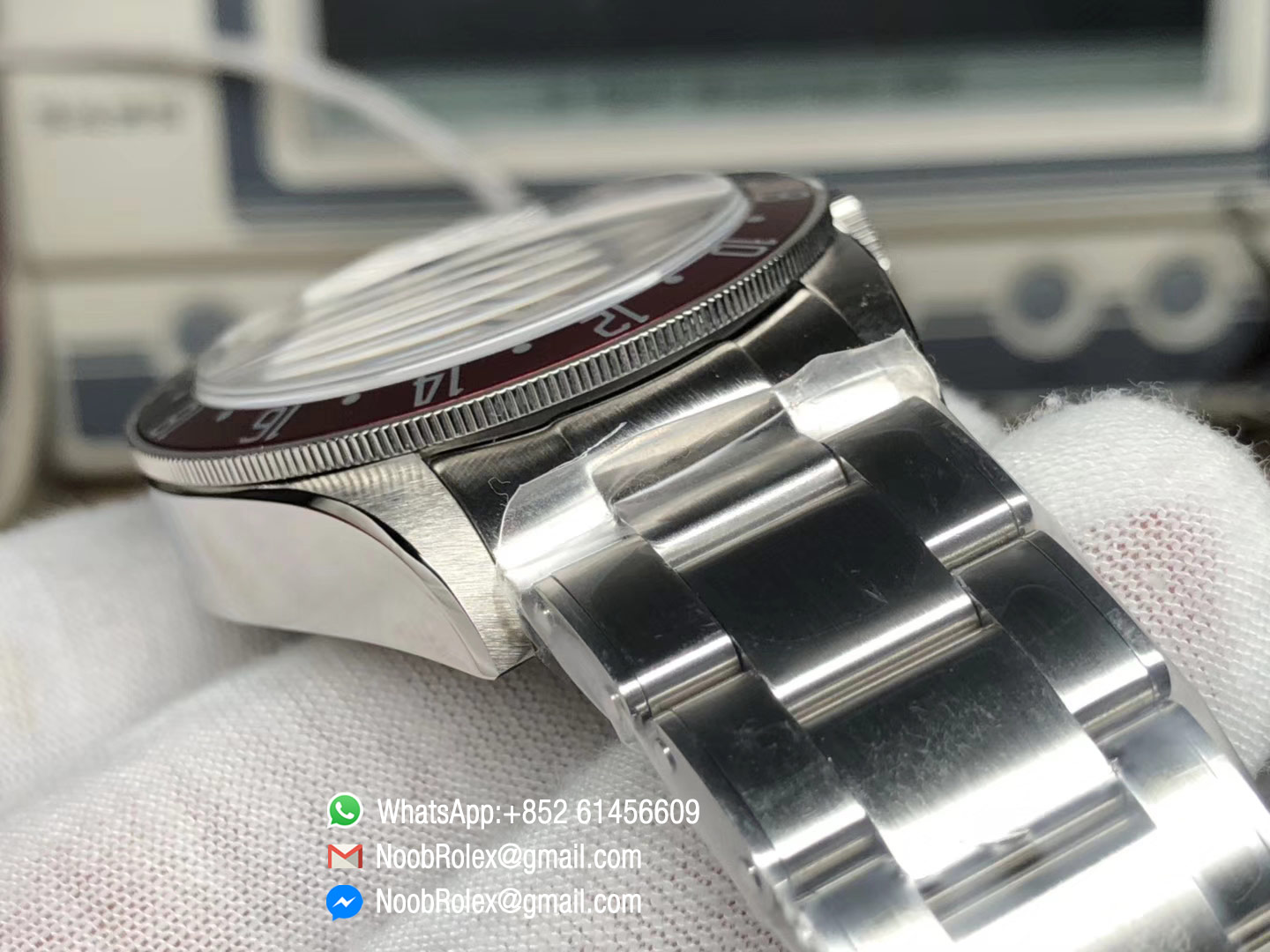 Heritage Black Bay 79830RB GMT Pepsi Blue & Red Bezel on Stainless Steel Bracelet A2836 Movement 2018 TWF Best Edition