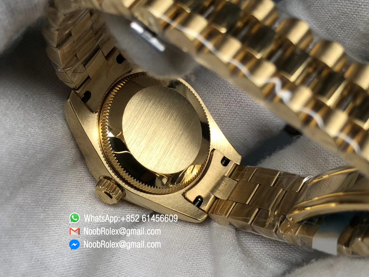 Lady-Datejust 28 Oyster Yellow Gold Case and Dial with Roman Numerals Dial Diamonds Bezel Predident Bracelet 1:1 High Quality