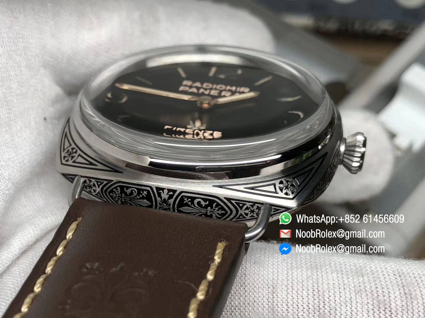 PAM00672 PAM672 Radiomir Firenze 3 Days Engraved Case & Movement ZF High Clone Quality P3000 Super Clone