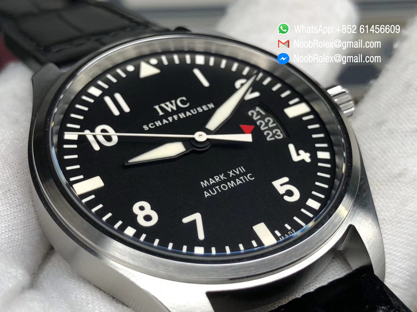 Pilot Mark XVII IW326501 MKS Factory 2018 1:1 Best Edition V2 Black Dial on Black Leather Strap Based on MIYOTA 9015 Movement