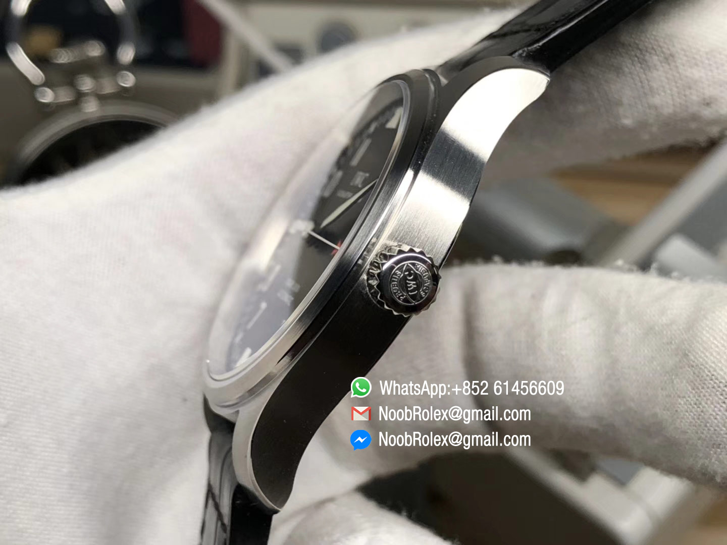 Pilot Mark XVII IW326501 MKS Factory 2018 1:1 Best Edition V2 Black Dial on Black Leather Strap Based on MIYOTA 9015 Movement