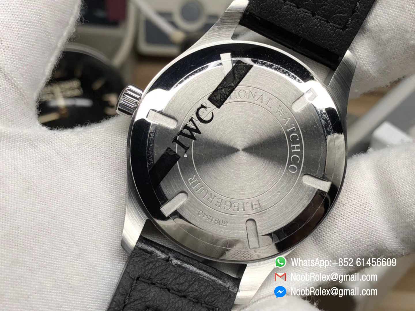 Pilot Mark XVII IW326501 MKS Factory 2018 1:1 Best Edition V2 Black Dial on Black Leather Strap Based on MIYOTA 9015 Movement