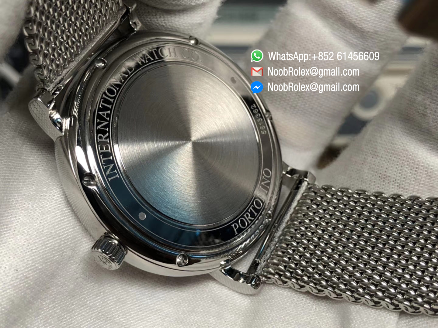 Portofino Automatic Stainless Steel Case MKS Factory 1:1 Best Edition White Dial on Stainless Steel Mesh Bracelet A2892 V4