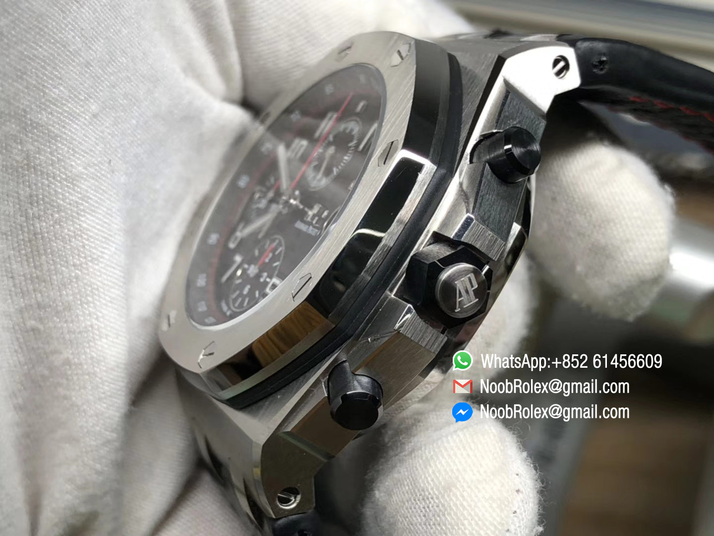 Royal Oak Offshore 2014 26470ST.OO.A101CR.01 Black Themes "Vampire" JF Best Edition on Black Leather Strap A3126 V2