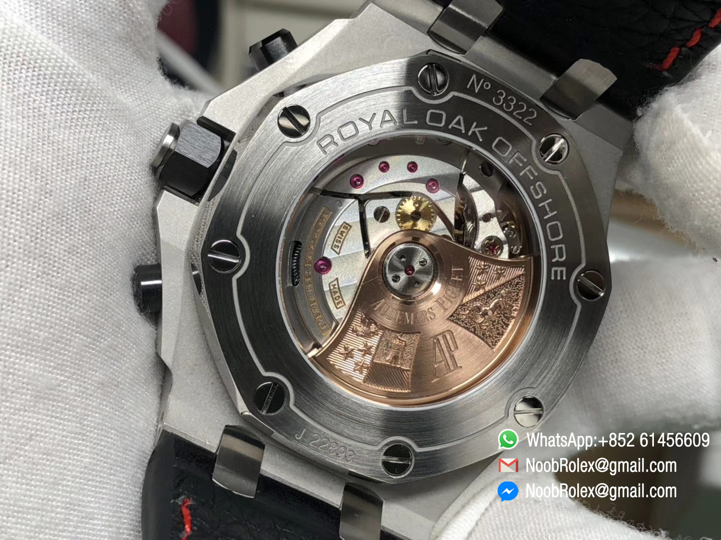 Royal Oak Offshore 2014 26470ST.OO.A101CR.01 Black Themes "Vampire" JF Best Edition on Black Leather Strap A3126 V2