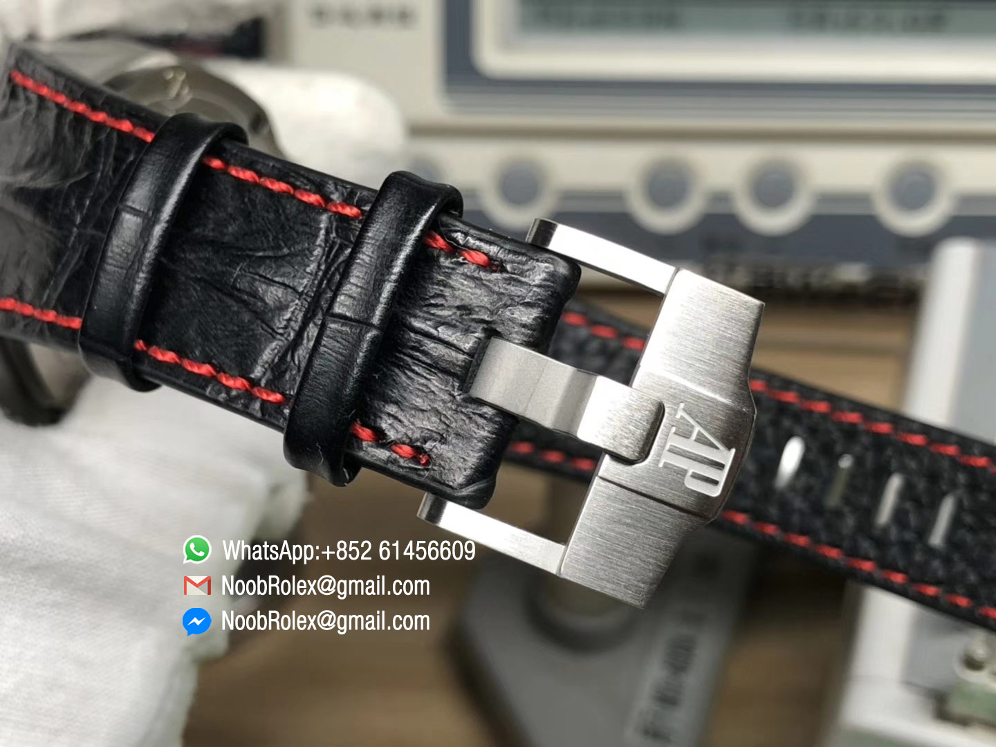 Royal Oak Offshore 2014 26470ST.OO.A101CR.01 Black Themes "Vampire" JF Best Edition on Black Leather Strap A3126 V2