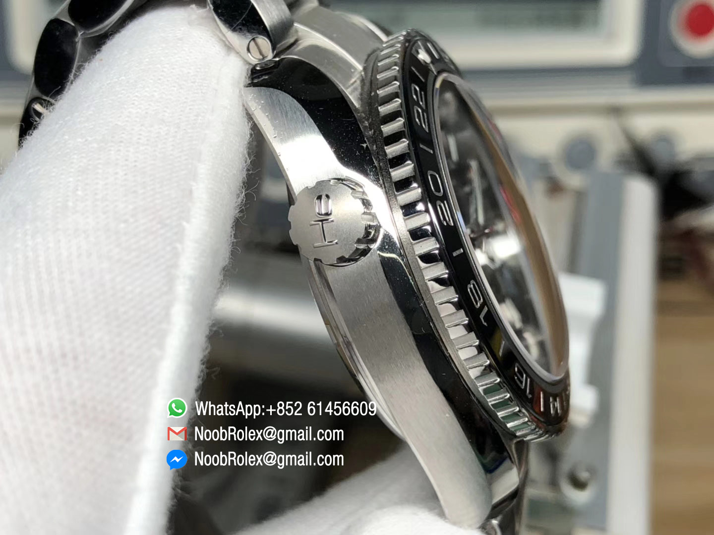 Seamaster Planet Ocean 600M Co-Axial GMT 43.5mm 2018 VSF 1:1 Best Edition Black Dial Orange Markers on SS Bracelet A8605 Super Clone