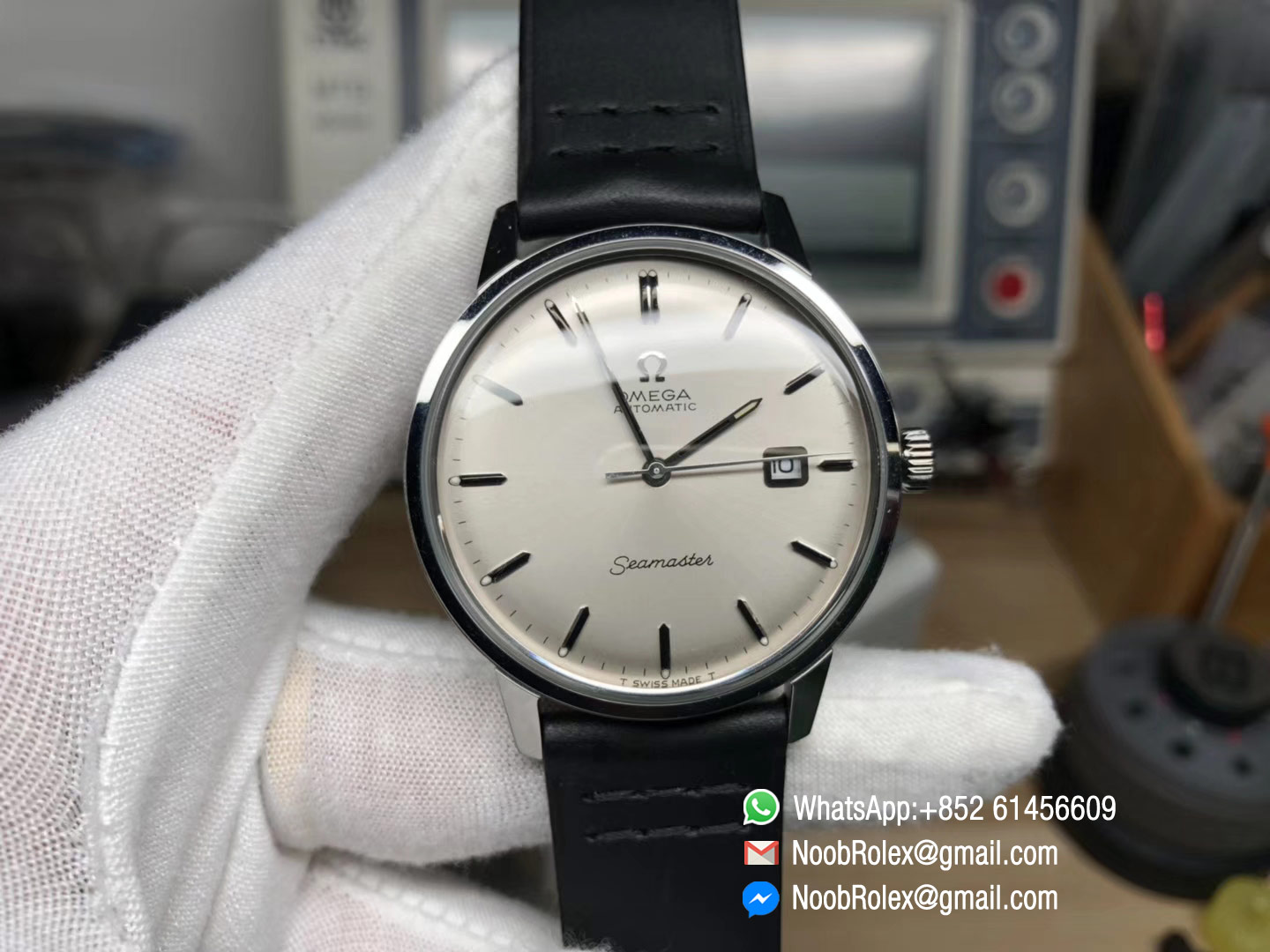 Omega Vintage Seamaster 30 Ref 135007 135.007 Ref. 135.003-62 Stainless steel Linen Dial circa 1963 1:1 Top Quality