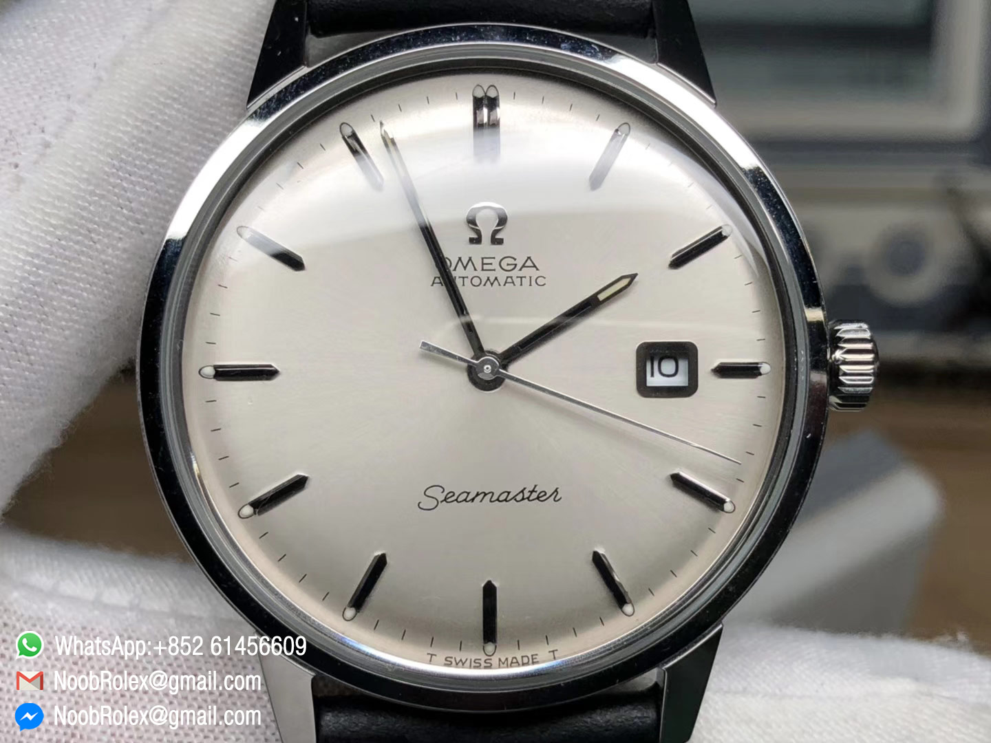 Omega Vintage Seamaster 30 Ref 135007 135.007 Ref. 135.003-62 Stainless steel Linen Dial circa 1963 1:1 Top Quality