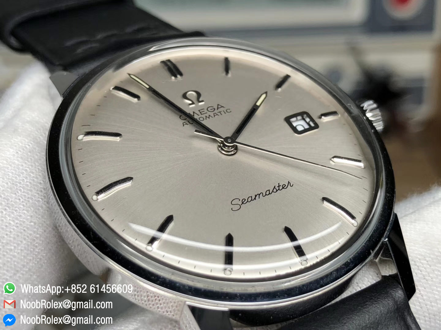 Omega Vintage Seamaster 30 Ref 135007 135.007 Ref. 135.003-62 Stainless steel Linen Dial circa 1963 1:1 Top Quality