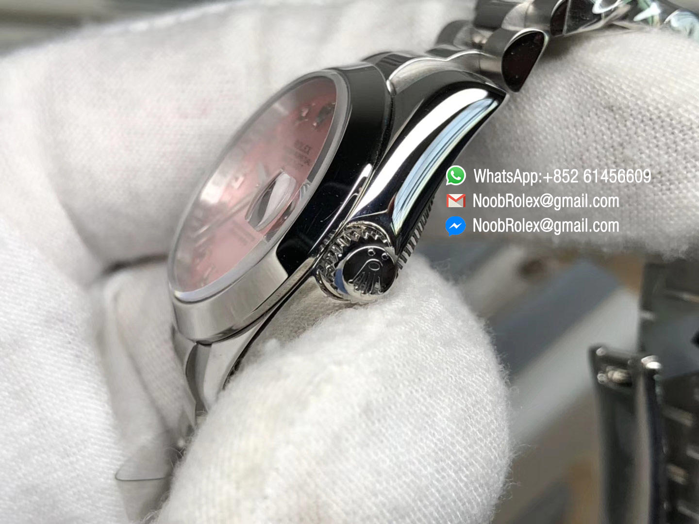 Lady-Datejust 28 Oyster Stainless Steel Case Pink Dial and Roman Numerals Hour Markets Predident Bracelet 1:1 High Quality