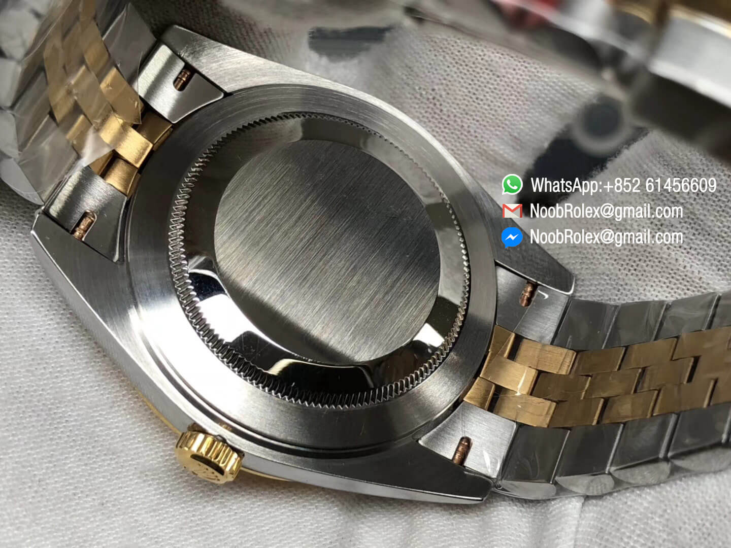 DateJust 41 126303 Noob Factory Real 18K Yellow Gold Wrapped Yello Gold Case & Dial & Bracelet and Two Tone Jubilee Bracelet A3235