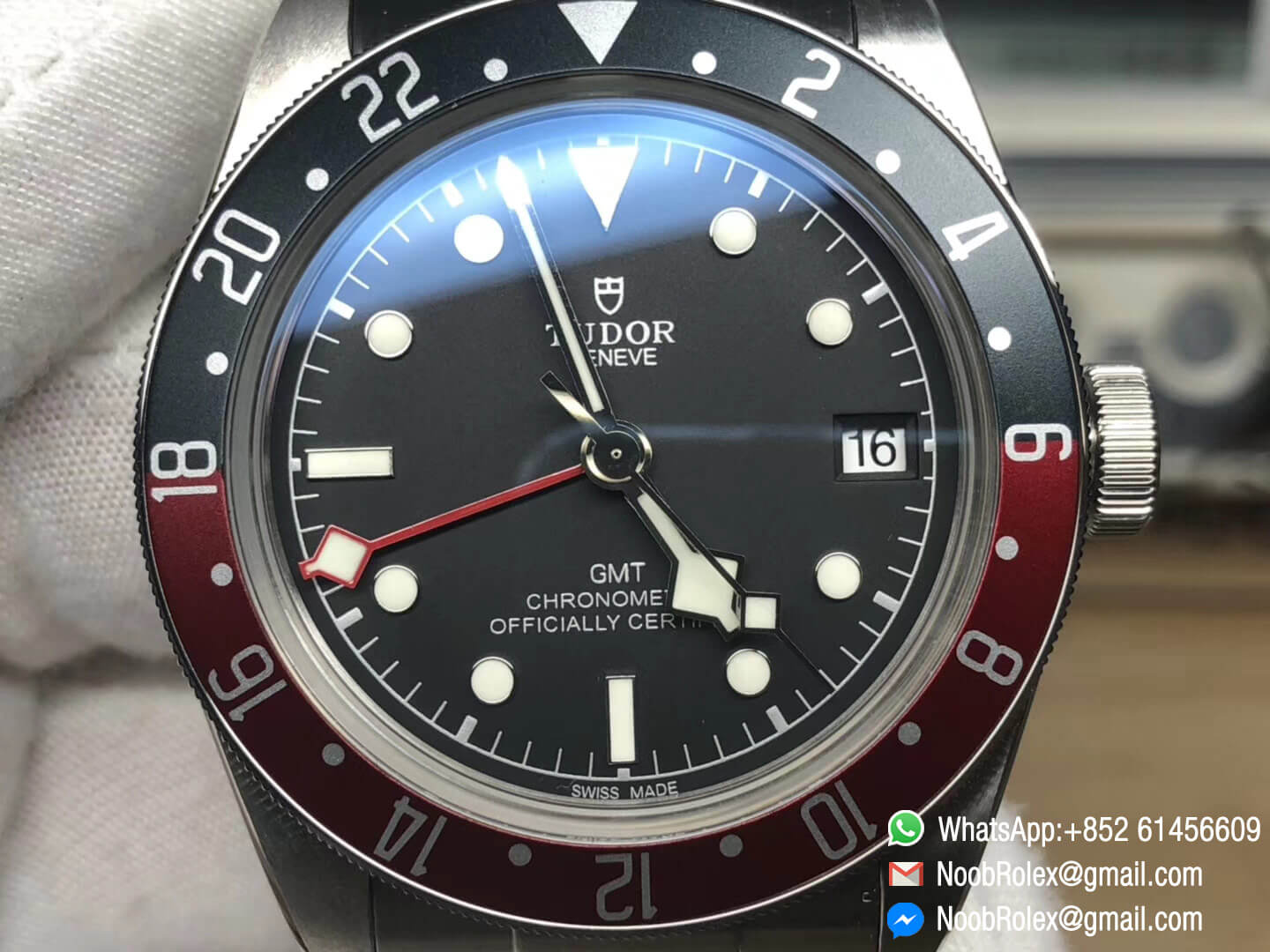 Heritage Black Bay GMT Function Black & Red Bezel on Stainless Steel Bracelet A2836 Movement 2018 High Quality Best Edition