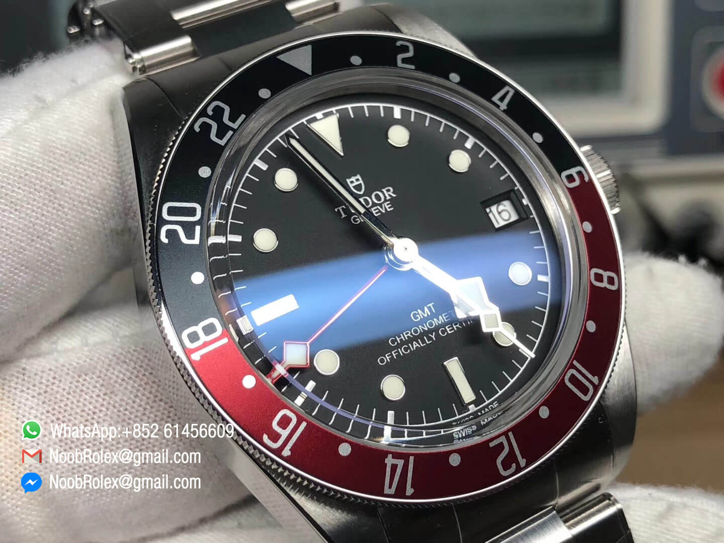 Heritage Black Bay GMT Function Black & Red Bezel on Stainless Steel Bracelet A2836 Movement 2018 High Quality Best Edition