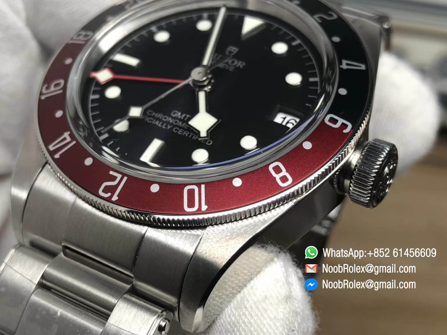 Heritage Black Bay GMT Function Black & Red Bezel on Stainless Steel Bracelet A2836 Movement 2018 High Quality Best Edition