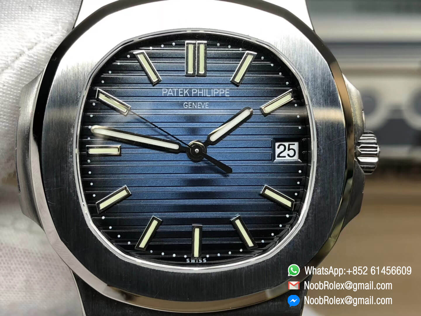 Nautilus Jumbo 5711 Stainless Steel Case & Bracelet Blue Dial on A324 Clone 2018 MKS Best Edition V5