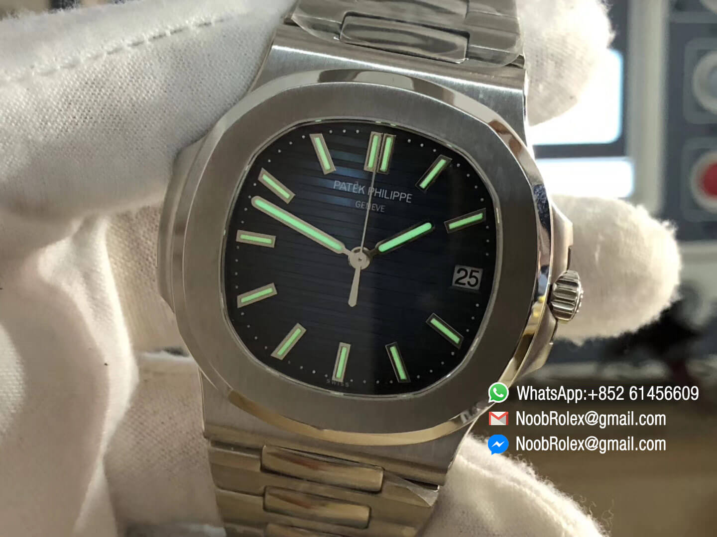 Nautilus Jumbo 5711 Stainless Steel Case & Bracelet Blue Dial on A324 Clone 2018 MKS Best Edition V5