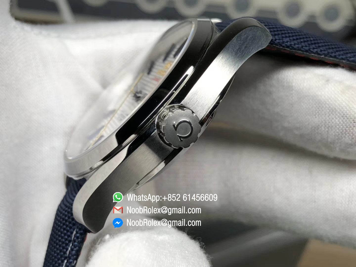 Seamaster Aqua Terra Master 150M Ryder Cup Edition 2018 VS Factory Best Edition White Textured Dial on Blue Nylon Strap A8500 Super Clone