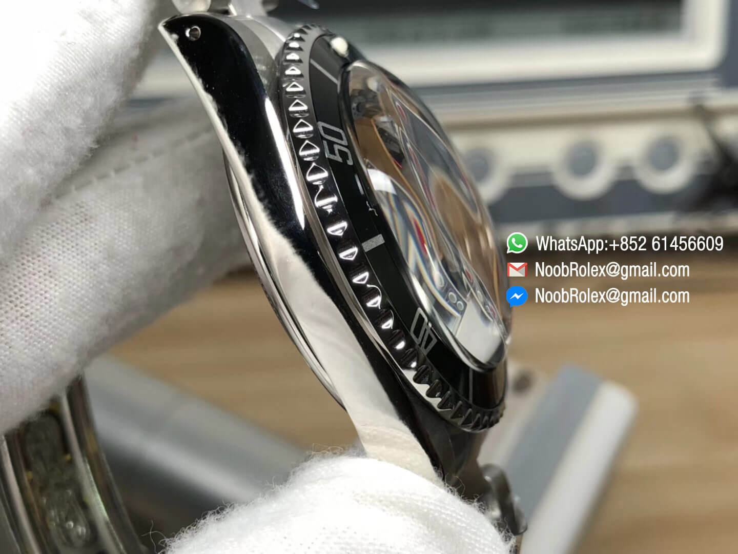 Vintage Submariner No Date 5512 660ft=200m Stainless Steel Black Dial & Bracelet Plexi Plastic Crystal on Asian 2836 Movement