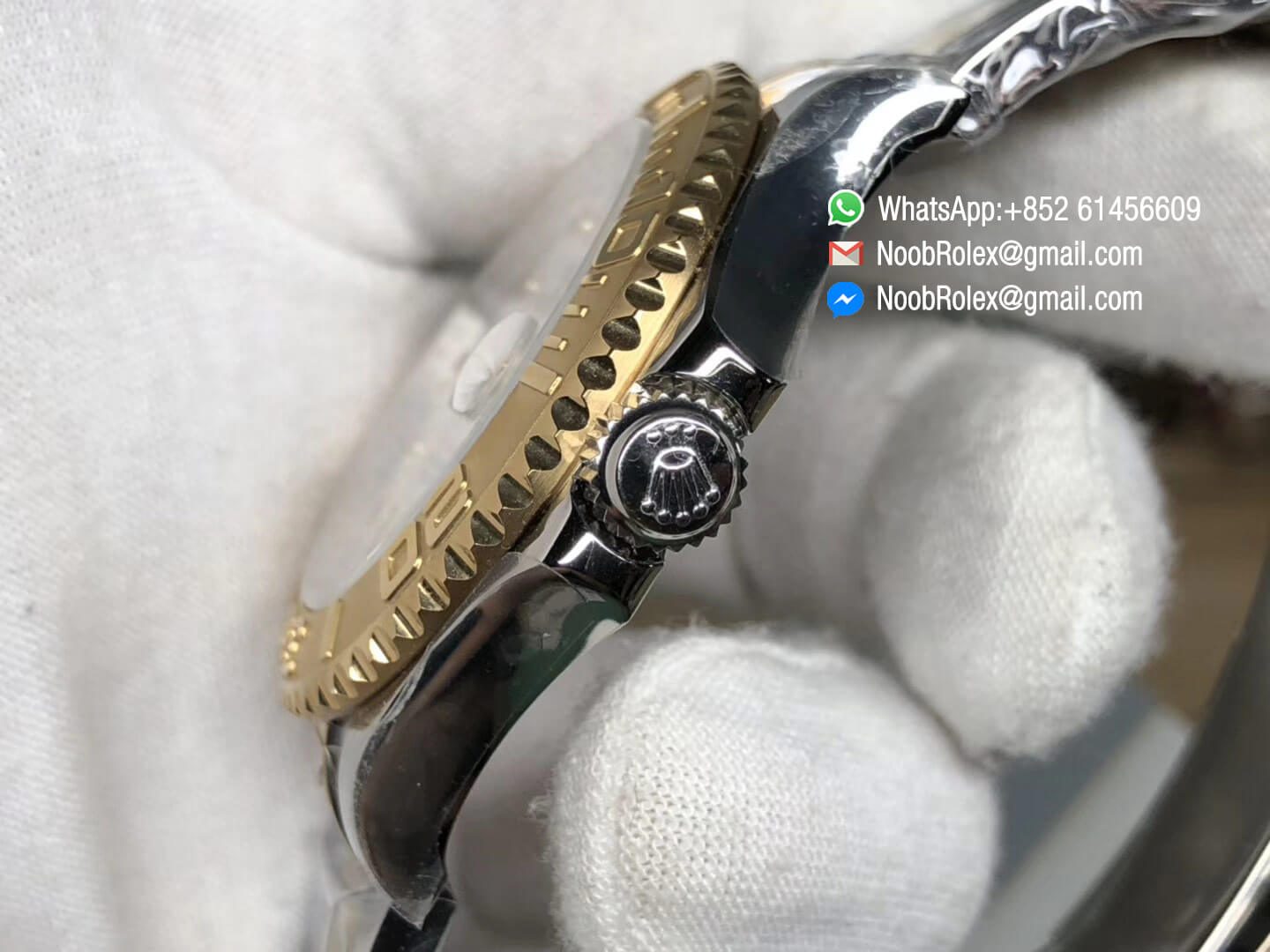 Yacht-Master 16623 White Dial on Steel & Yellow Gold Two Tone Bracelet Asian 2836 Movement JF Top Quality