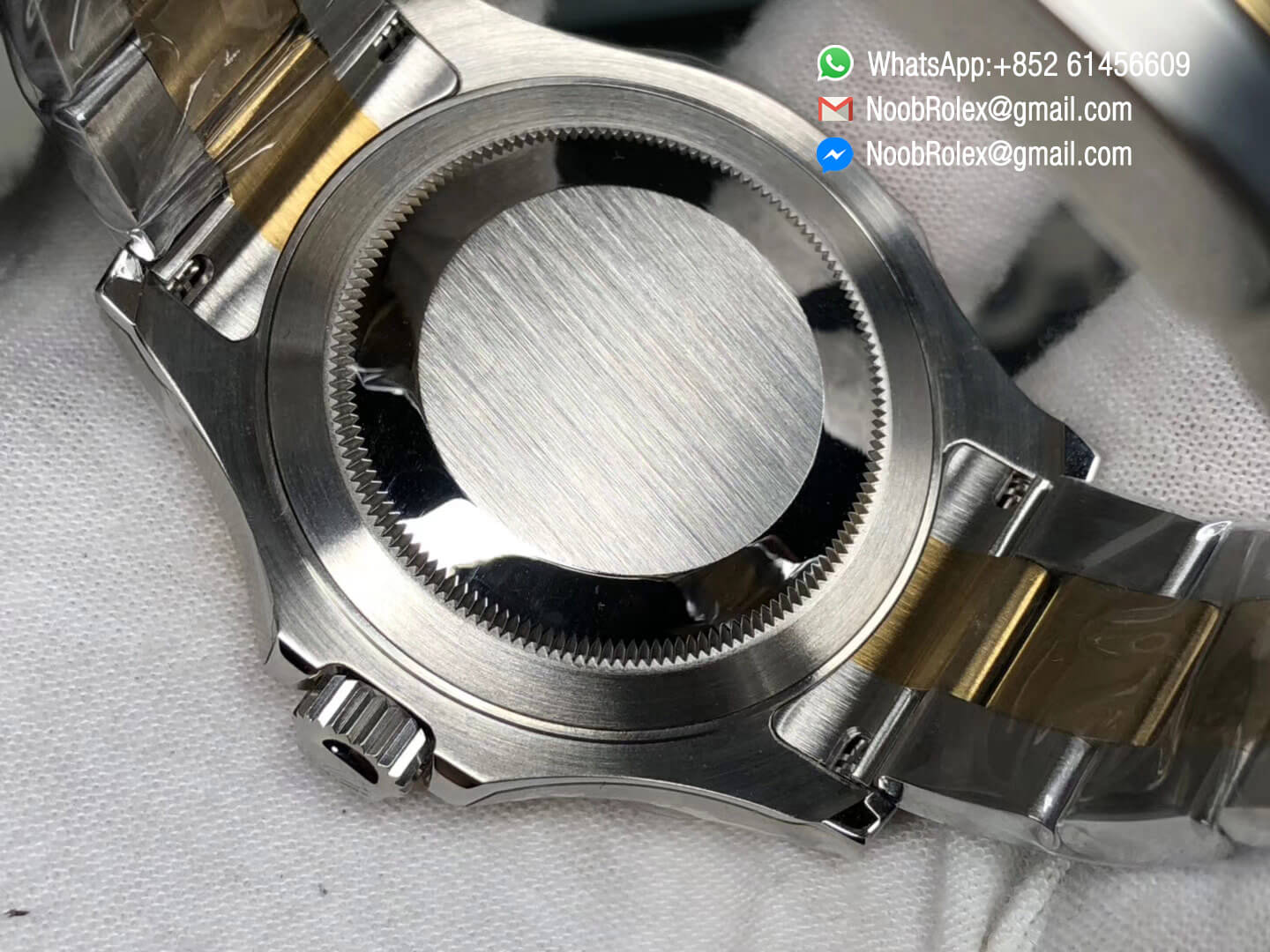 Yacht-Master 16623 White Dial on Steel & Yellow Gold Two Tone Bracelet Asian 2836 Movement JF Top Quality