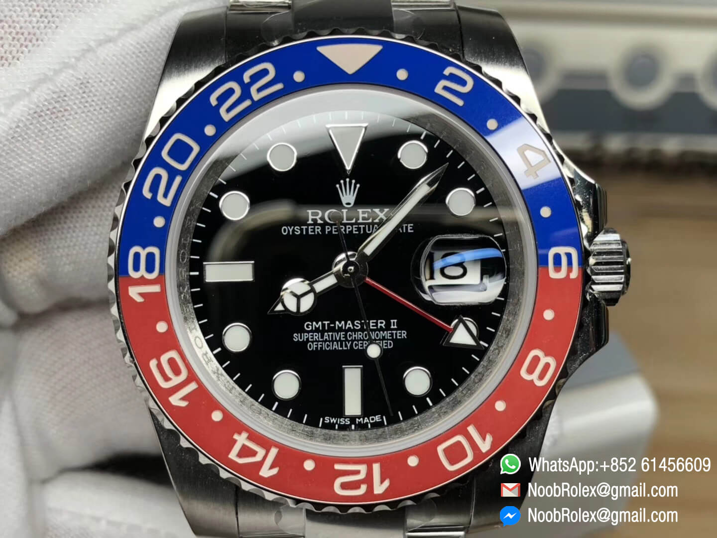 GMT Master II 116719 BLRO Two-colour Ceramic Bezel 316L Steel Case & Bracelet Black Dial DJF 2018 1:1 Best Edition A2836
