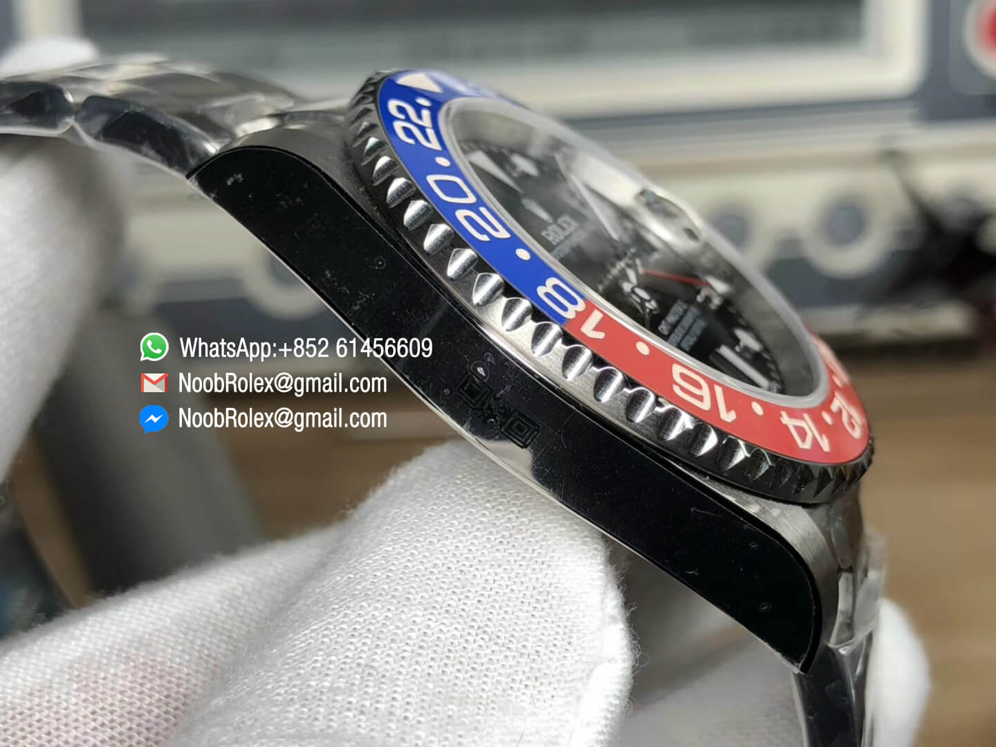 GMT Master II 116719 BLRO Two-colour Ceramic Bezel 316L Steel Case & Bracelet Black Dial DJF 2018 1:1 Best Edition A2836