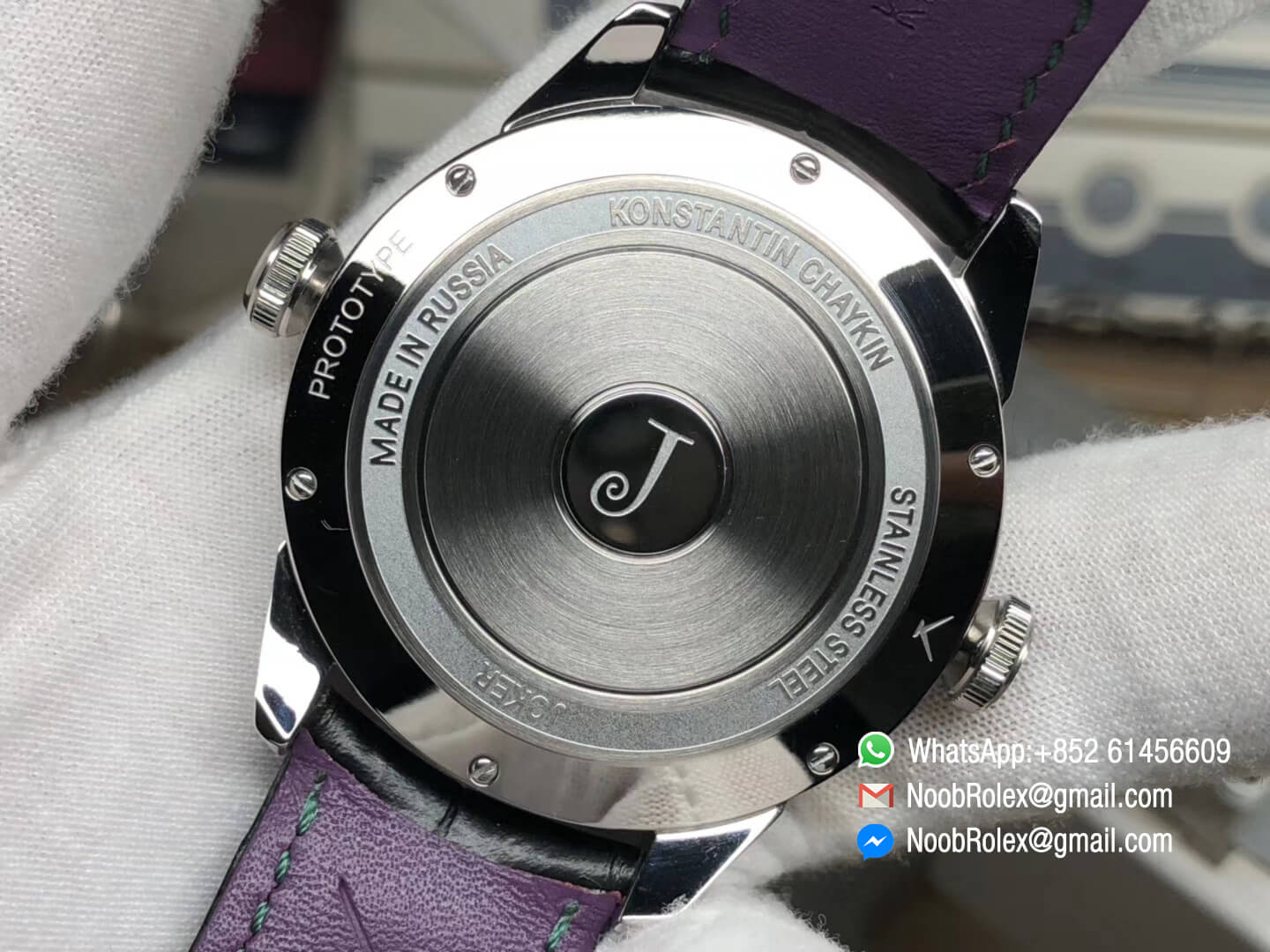 Russian Konstantin Chaykin Joker Stainless Steel Joker Dial Green Inner Bezel on Black Leather Strap NH35A Movement 2018 New