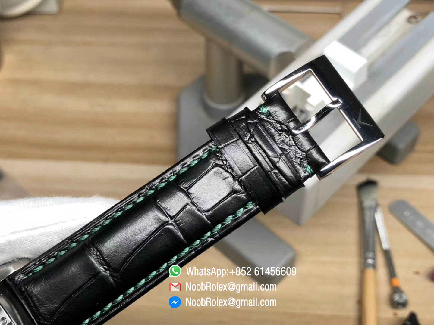 Russian Konstantin Chaykin Joker Stainless Steel Joker Dial Green Inner Bezel on Black Leather Strap NH35A Movement 2018 New