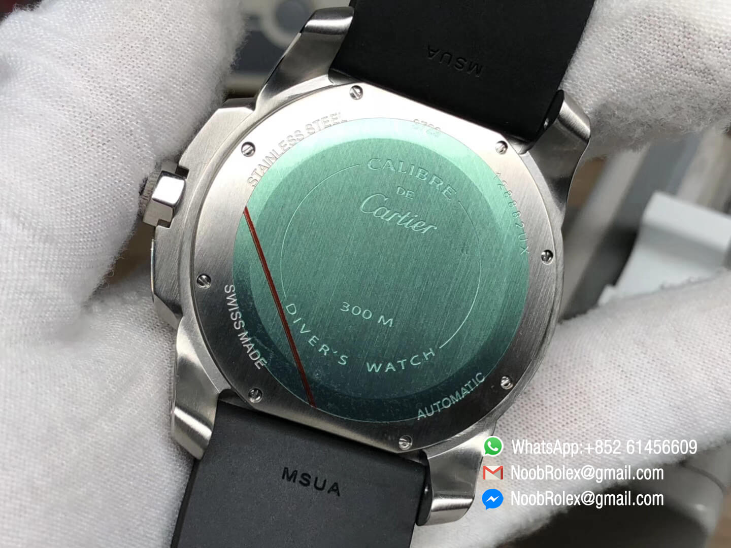 Calibre De Diver W7100057 Stainless Steel Case JF 1:1 Fake Best Edition Black Dial On Stainless Steel Bracelet A2836