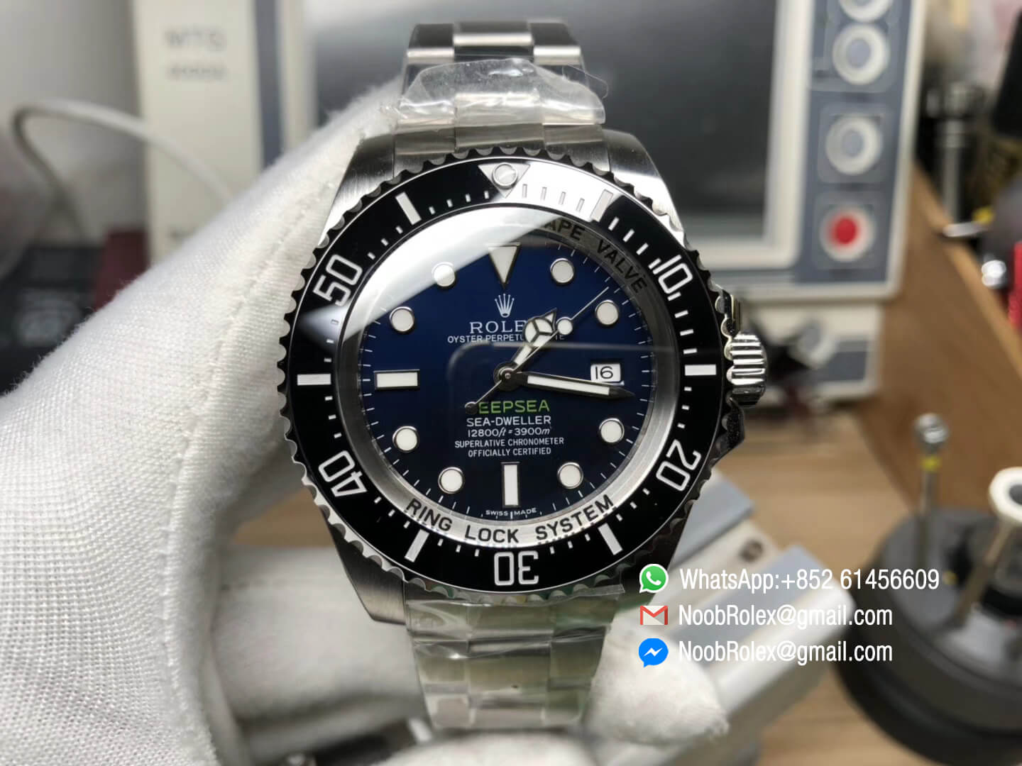 DEEPSEA SEA-DWELLER 116660 D-Blue Edition Black & Blue Dial on Stainless Steel Bracelet A2836 VRF Version