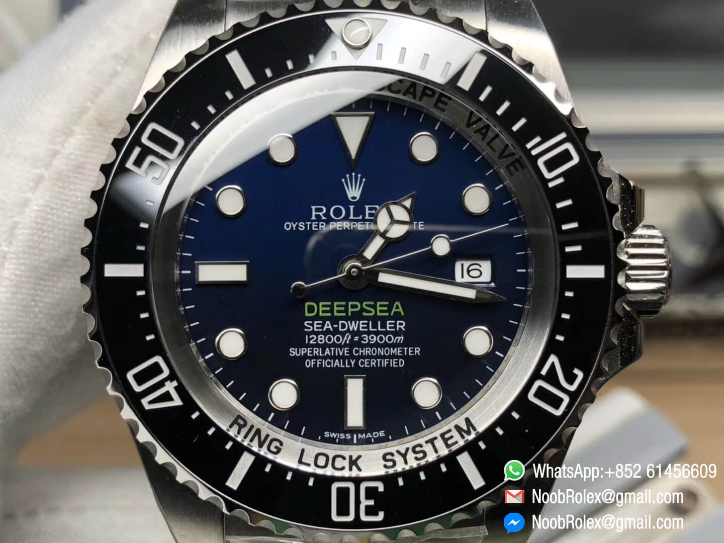 DEEPSEA SEA-DWELLER 116660 D-Blue Edition Black & Blue Dial on Stainless Steel Bracelet A2836 VRF Version