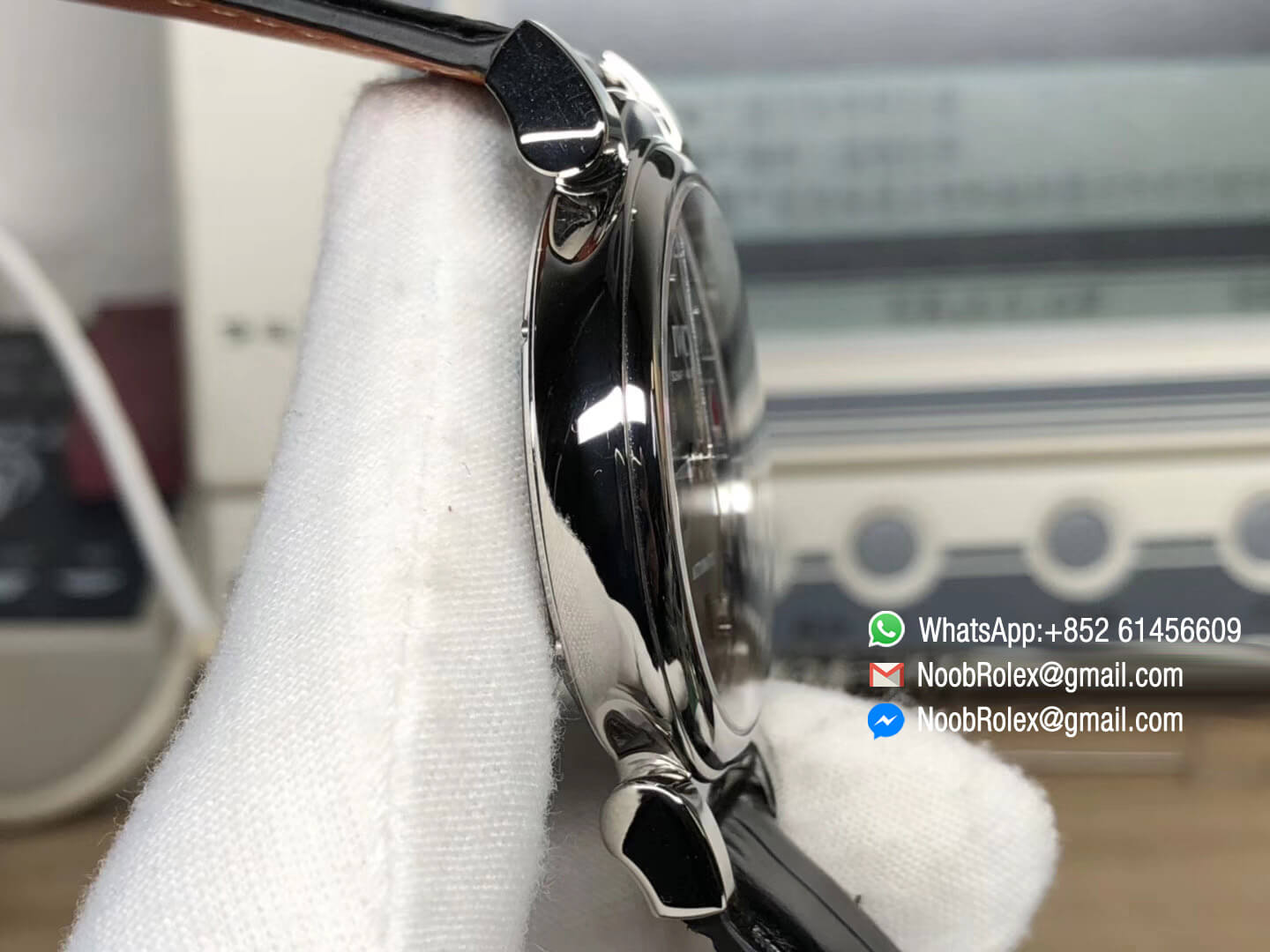 Da Vinci IW356602 Stainless Steel Case Gray Dial on Black Leather Strap Asian Clone 2892 Movement TW Factory 1:1 Best Edition