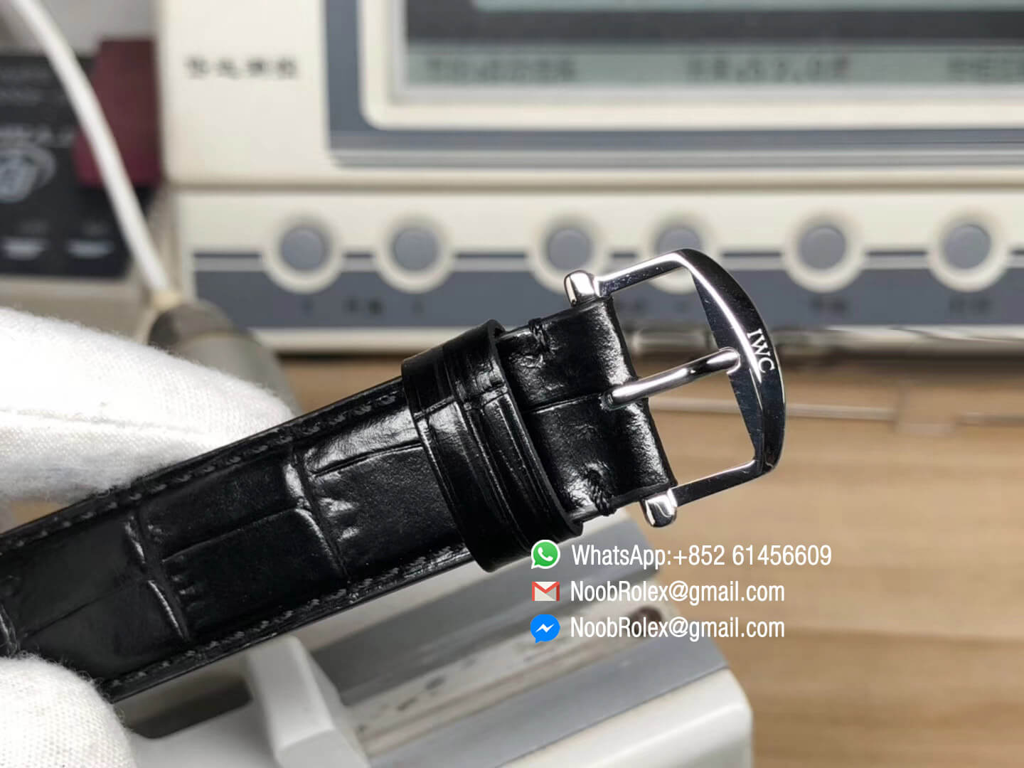 Da Vinci IW356602 Stainless Steel Case Gray Dial on Black Leather Strap Asian Clone 2892 Movement TW Factory 1:1 Best Edition