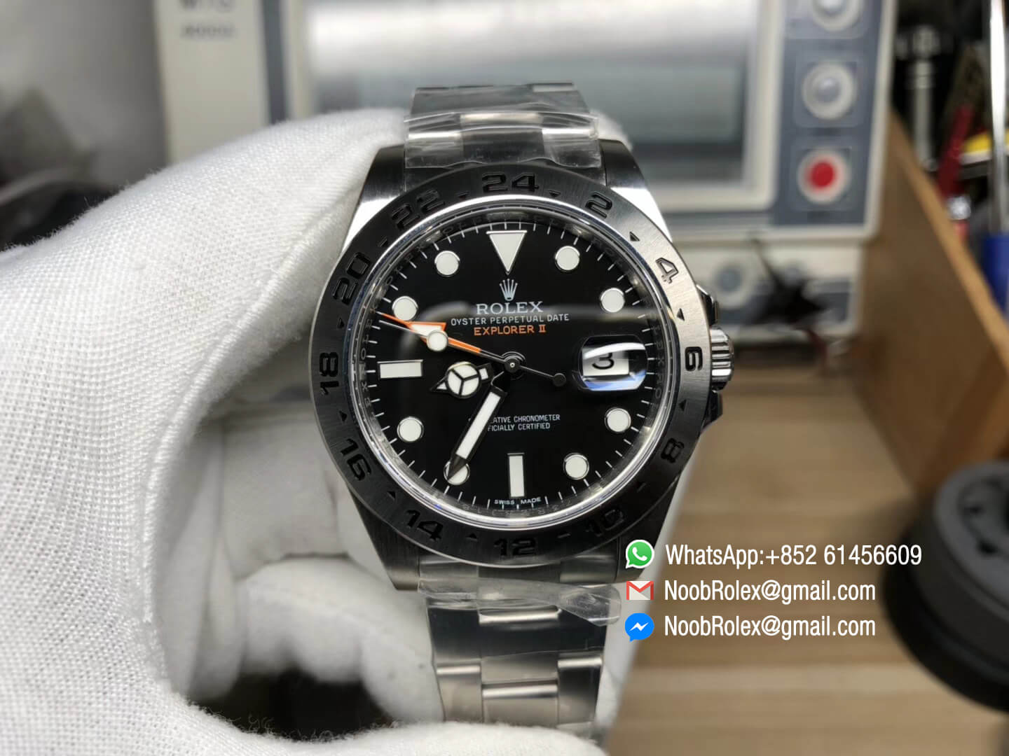 Explorer II 42mm 216570 Noob 1:1 Best Quality Edition Black Dial SA3187 Movement Correct Hand Stack & Same as Genuine